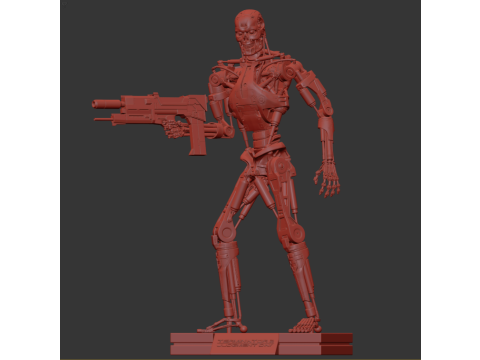 Terminator T-800 Endoskeleton Rekvizit T2 V5 3D 프린트 모델