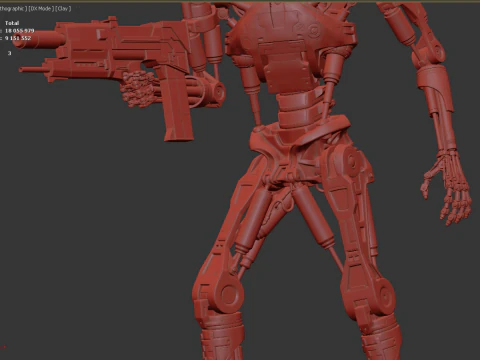 Terminator T-800 Endoskeleton Rekvizit T2 V5 3D Print Model