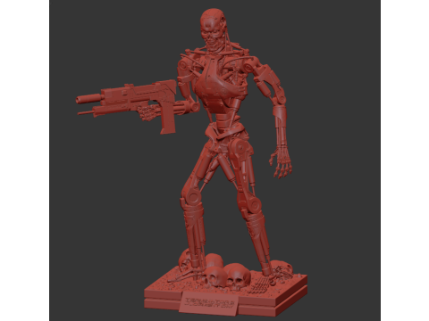 Terminator T-800 Endoskeleton Rekvizit T2 V5 3D 프린트 모델