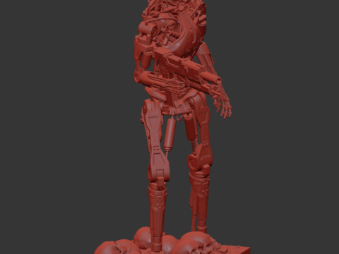 Terminator T-800 Endoskeleton Rekvizit T2 V5 3D 프린트 모델