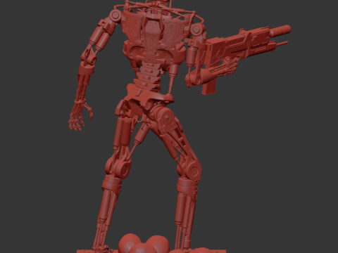 Terminator T-800 Endoskeleton Rekvizit T2 V5 3D 프린트 모델