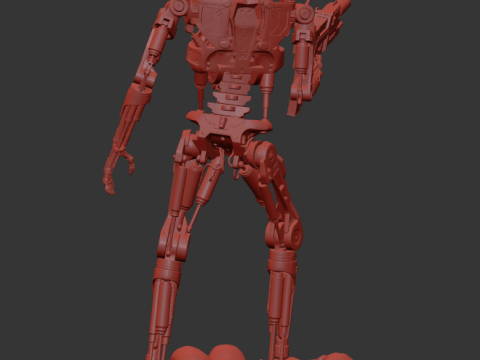 Terminator T-800 Endoskeleton Rekvizit T2 V5 3D 프린트 모델