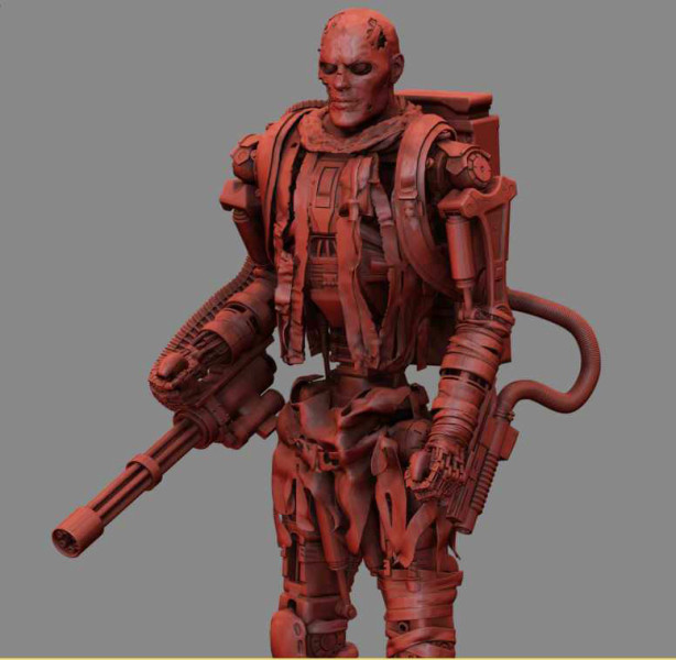 T-600 Terminator Salvation V3 3D Print Model .c4d .max .obj .3ds .fbx .stl .blend