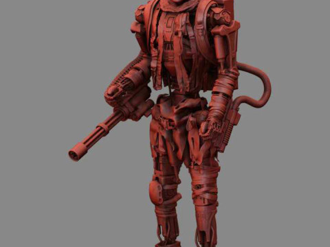 T-600 Terminator Salvation V3 3D Print Model