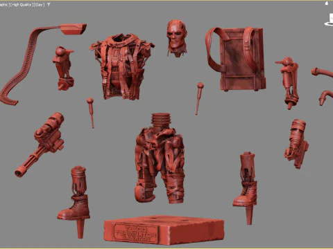 T-600 Terminator Salvation V3 3D Print Model