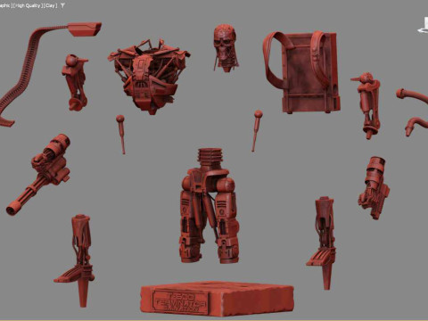 T-600 Terminator Salvation V3 3D Print Model