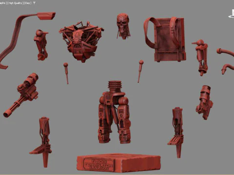 T-600 Terminator Salvation V3 3D Print Model