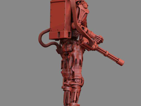 T-600 Terminator Salvation V3 3D Print Model
