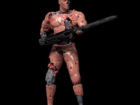 Infiltrador Terminator T-800 Modelo de Impressão 3D