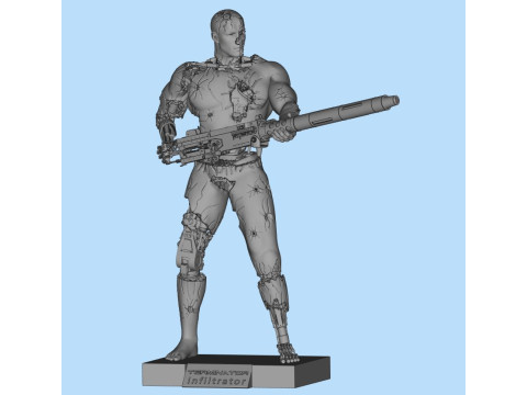 终结者 T-800 渗透者 3D 打印模型