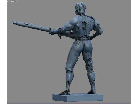 终结者 T-800 渗透者 3D 打印模型