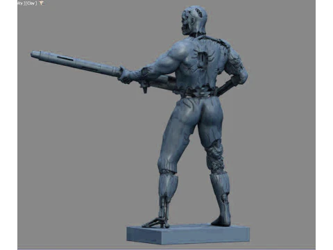 Terminator T-800 Infiltrator 3D Print Model