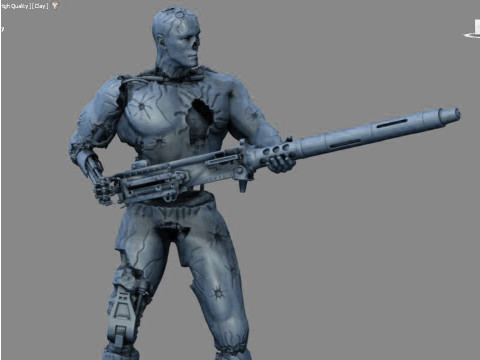 终结者 T-800 渗透者 3D 打印模型