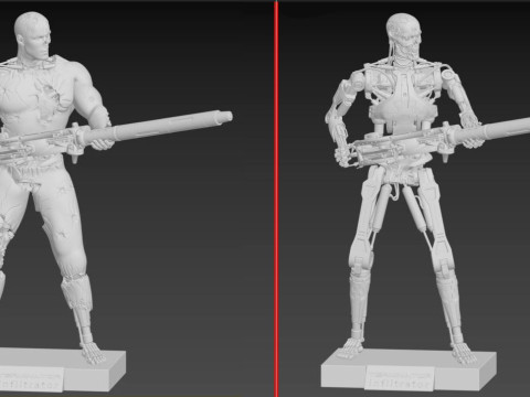 终结者 T-800 渗透者 3D 打印模型