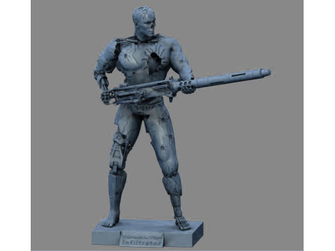 终结者 T-800 渗透者 3D 打印模型