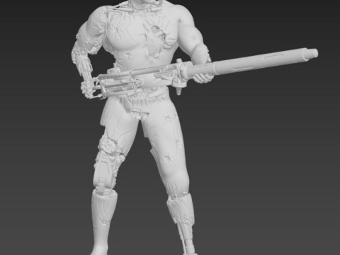 终结者 T-800 渗透者 3D 打印模型