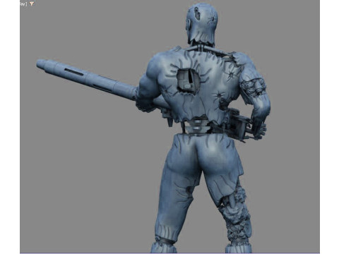 终结者 T-800 渗透者 3D 打印模型