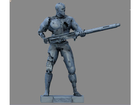 终结者 T-800 渗透者 3D 打印模型