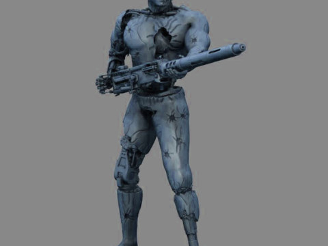 终结者 T-800 渗透者 3D 打印模型