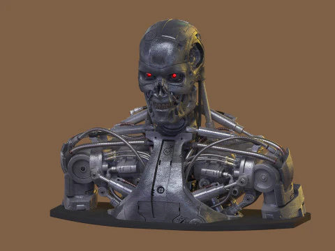 T-800 Bust Terminator Salvation Replica 3D Print Model