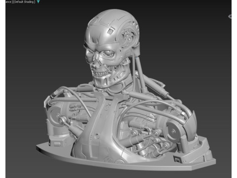 T-800 Bust Terminator Salvation Replica 3D Print Model