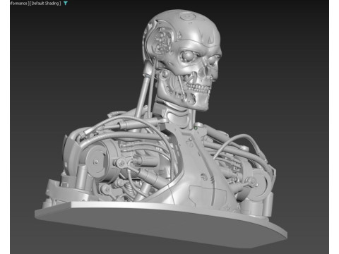 T-800 Bust Terminator Salvation Replica 3D Print Model