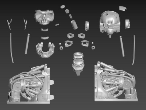 T-800 Bust Terminator Salvation Replica 3D Print Model