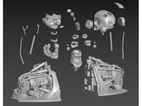 T-800 Bust Terminator Salvation Replica 3D Print Model