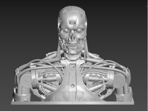 T-800 Bust Terminator Salvation Replica 3D Print Model