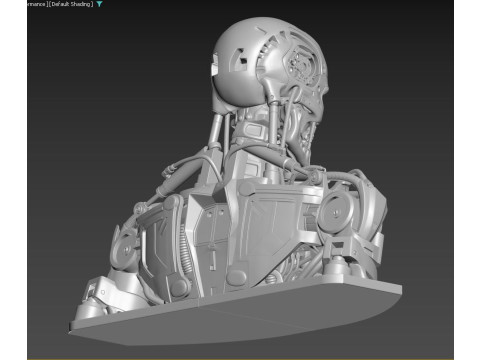 T-800 Bust Terminator Salvation Replica 3D Print Model