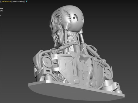 T-800 Bust Terminator Salvation Replica 3D Print Model
