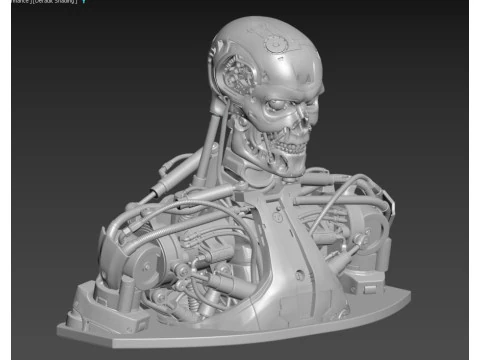 T-800 Bust Terminator Salvation Replica 3D Print Model