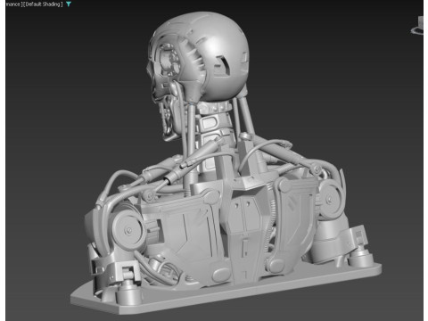 T-800 Bust Terminator Salvation Replica 3D Print Model