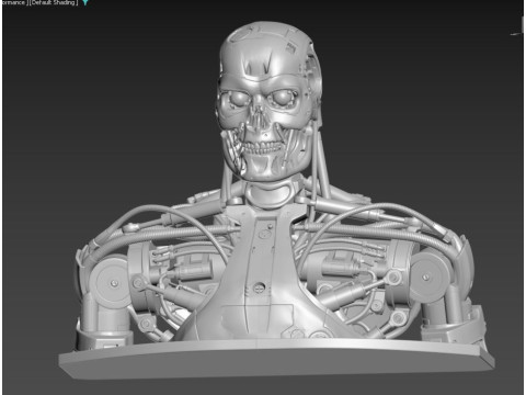 T-800 Bust Terminator Salvation Replica 3D Print Model