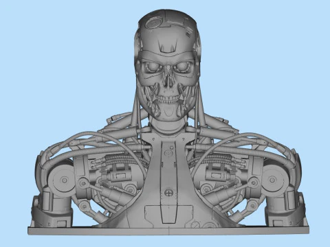 T-800 Bust Terminator Salvation Replica 3D Print Model