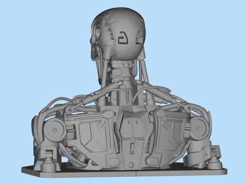 T-800 Bust Terminator Salvation Replica 3D Print Model