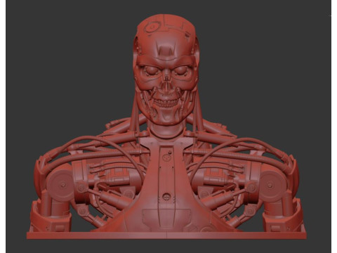 T-800 Bust Terminator Salvation Replica 3D Print Model