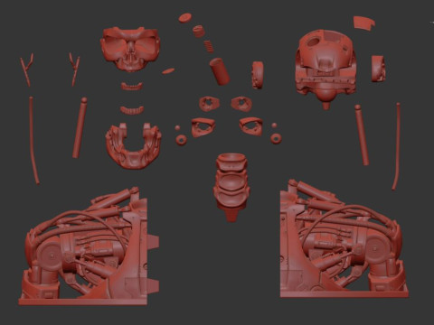 T-800 Bust Terminator Salvation Replica 3D Print Model