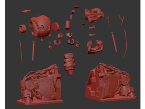 T-800 Bust Terminator Salvation Replica 3D Print Model