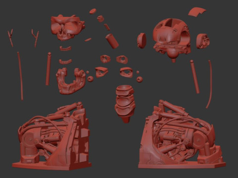 T-800 Bust Terminator Salvation Replica 3D Print Model