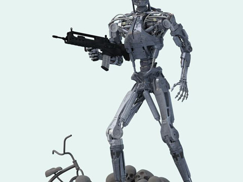 终结者 T-800 远藤救赎立体模型 T2 改进版 3D 打印模型