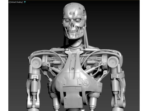 Terminator T800 Salvation Endoskeleton Pose 1 3D Print Model