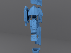 the mandalorian beskar armor - for 3d print real scale 3D Принт Модель