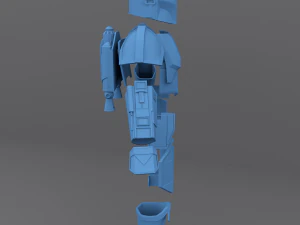 the mandalorian beskar armor - for 3d print real scale 3D Print Model