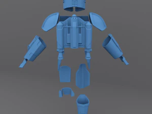 the mandalorian beskar armor - for 3d print real scale 3D Print Model