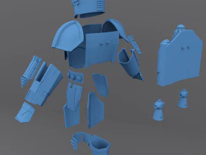the mandalorian beskar armor - for 3d print real scale 3D Print Model