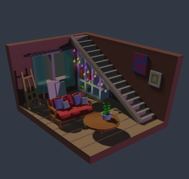 room 3D 模型 .c4d .max .obj .3ds .fbx .stl .blend 