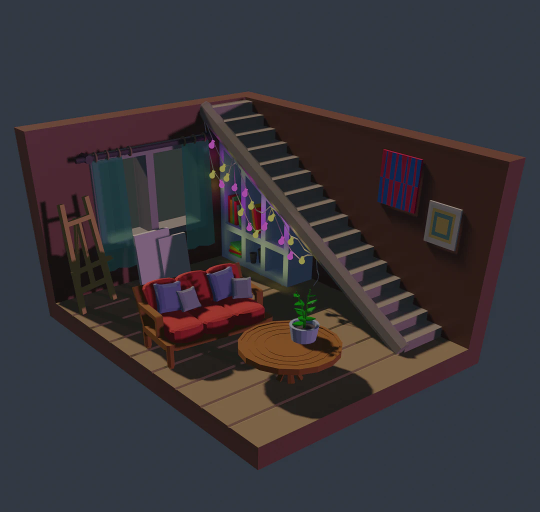 room 3D Model .c4d .max .obj .3ds .fbx .stl .blend 
