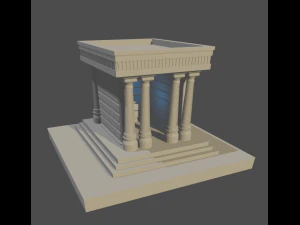 bangunan Romawi Model 3D