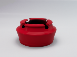 red ashtray Modèle 3D